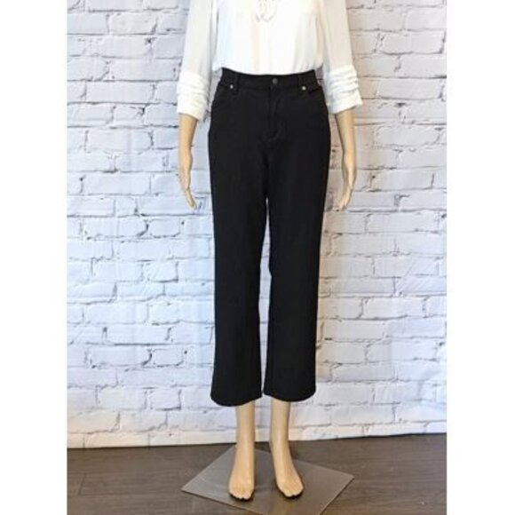 GLORIA VANDERBILT, black cropped jeans - Picture 4 of 12